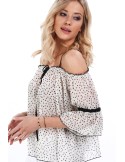 Bluza crem cu umerii goi MP28855 - Magazin online - Boutique